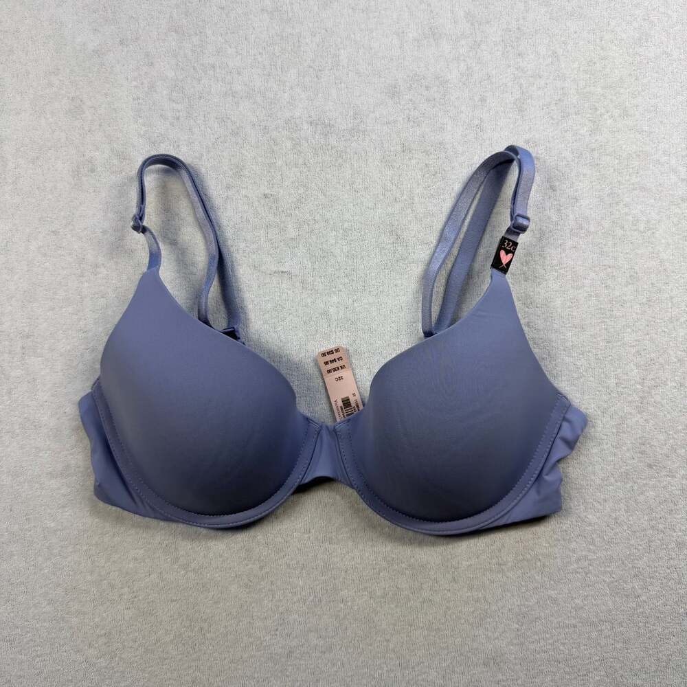 Victoria’s Secret Bra 32C Purple Lightly Lined Underwire Adjustable Straps NWT